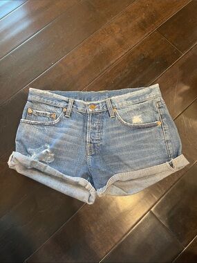 NSF Denim Roll-Cuff Women's Shorts Size 26